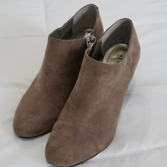 a.n.a Shoes - Faux Suede Taupe Booties